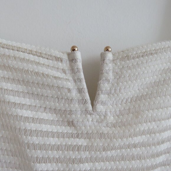 GOOD AMERICAN Sheer Mesh Midi Dress in Netural Ivory - GA Size 6 / 3XL NWT - Picture 4 of 14